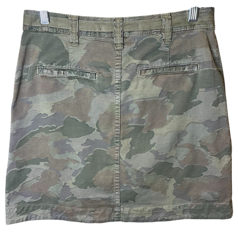 Anthropologie Camo Button Front Skirt - Picture 3 of 9